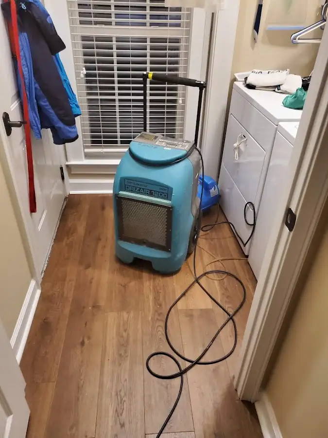 Commercial dehumidifier deployed for Flood Damage Cleanup in The Hammocks
