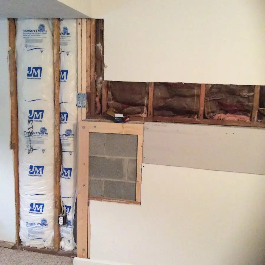 Wall insulation replacement during Contents Cleaning & Restoration in The Hammocks